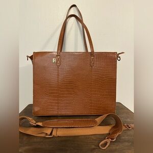 BEIS Croc Embossed Work Tote